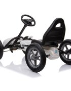 KidsCare Kart cu pedale si roti gonflabile Corssa Alb