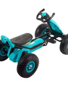 KidsCare Kart cu pedale si roti gonflabile Driver albastru
