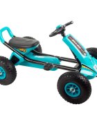 KidsCare Kart cu pedale si roti gonflabile Driver albastru