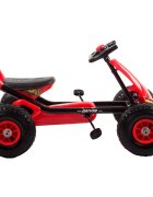 KidsCare Kart cu pedale si roti gonflabile Driver rosu