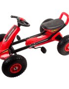 KidsCare Kart cu pedale si roti gonflabile Driver rosu
