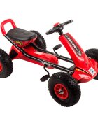 KidsCare Kart cu pedale si roti gonflabile Driver rosu