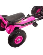 KidsCare Kart cu pedale si roti gonflabile Driver roz