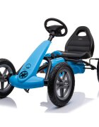 KidsCare Kart cu pedale si roti gonflabile Karera Albastru