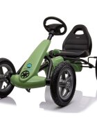 KidsCare Kart cu pedale si roti gonflabile Karera Verde