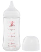 KidsCare Pachet 3 biberoane din sticla borosilicata cu tetina din silicon 3 x 240 ml