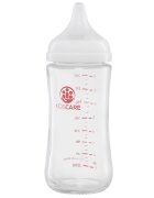 KidsCare Pachet 3 biberoane din sticla borosilicata cu tetina din silicon 3 x 240 ml