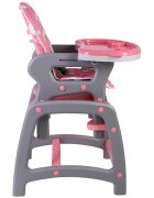 KidsCare Scaun de masa multifunctional Roz