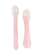 KidsCare Set 2 lingurite flexibile din silicon roz somon