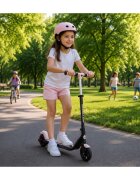 KidsCare Trotineta electrica pentru copii E70 Roz motor 130W baterie 24V 2.5Ah viteza 14 kmh lumini