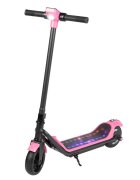 KidsCare Trotineta electrica pentru copii E71 Roz motor 110W baterie 24V 2.5Ah viteza 12-15 kmh bluetooth lumini