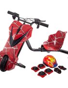KidsCare Vehicul electric pentru copii Drift 360 E400Big Rosu motor 250W viteza 20 kmh baterie 36V 3.6Ah lumini LED kit de protectie inclus