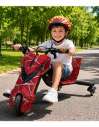 KidsCare Vehicul electric pentru copii Drift 360 E400Big Rosu motor 250W viteza 20 kmh baterie 36V 3.6Ah lumini LED kit de protectie inclus