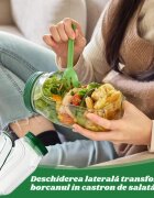 Kidscenter Caserola alimentara cu capac etans reutilizabila fara BPA 1l