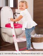 KIDSKIT Scara cu reductor wc si olita white tender rose