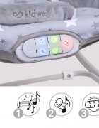 Kidwell Balansoar multifunctional cu sunete si jucarii Pino Gri