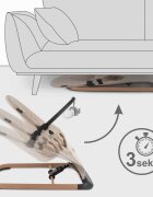 Kidwell Balansoar pentru copii full beige wooden pliabil