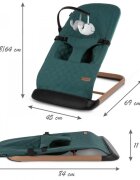 Kidwell Balansoar pentru copii green wooden pliabil