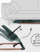 Kidwell Balansoar pentru copii green wooden pliabil