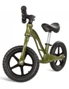 Kidwell Bicicleta copii fara pedale cu cadru din magneziu Rocky Khaki 12 inch cadru din magneziu scaun reglabil pe inaltime 31-42 cm roti cu rulmenti ABEC-9 anvelope mari EVAde la 2 anigreutatea maxima a copilului 35 kg
