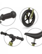 Kidwell Bicicleta copii fara pedale cu cadru din magneziu Rocky Khaki 12 inch cadru din magneziu scaun reglabil pe inaltime 31-42 cm roti cu rulmenti ABEC-9 anvelope mari EVAde la 2 anigreutatea maxima a copilului 35 kg