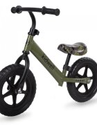 Kidwell Bicicleta copii fara Pedale Rebel Khaki 12 inch ghidon ajustabil pe inaltime greutate redusa roti spuma EVA scaun reglabil pe inaltime de la 2 ani