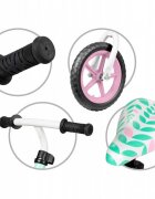 Kidwell Bicicleta copii fara pedale Rebel Mint 12 inch ghidon ajustabil pe inaltime greutate redusa roti spuma EVA scaun reglabil pe inaltime de la 2 ani