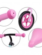 Kidwell Bicicleta copii fara pedale Rebel Ombre 12 inch varsta 3-4 ani ghidon cu cu inaltime reglabila roti late din cauciuc EVA scaun moale reglabil greutate mmaxima admisa 30 kg inaltimea 80-120 cm
