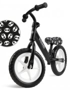 Kidwell Bicicleta copii fara pedale Rebel Panda 12 inch ghidon ajustabil pe inaltime greutate redusa roti spuma EVA scaun reglabil pe inaltime de la 2 ani