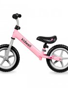 Kidwell Bicicleta copii fara Pedale Rebel Pink 12 inch ghidon ajustabil pe inaltime greutate redusa roti spuma EVA scaun reglabil pe inaltime de la 2 ani