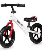 Kidwell Bicicleta copii fara pedale Rebel White 12 inch ghidon ajustabil pe inaltime greutate redusa roti spuma EVA scaun reglabil pe inaltime de la 2 ani
