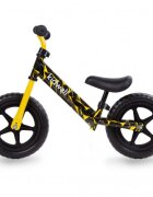 Kidwell Bicicleta copii fara pedale Rebel Yellow 12 inch varsta 3-4 ani ghidon cu cu inaltime reglabila roti late din cauciuc EVA scaun moale reglabil greutate mmaxima admisa 30 kg inaltimea 80-120 cm