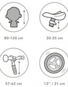 Kidwell Bicicleta copii fara pedale Rebel Yellow 12 inch varsta 3-4 ani ghidon cu cu inaltime reglabila roti late din cauciuc EVA scaun moale reglabil greutate mmaxima admisa 30 kg inaltimea 80-120 cm