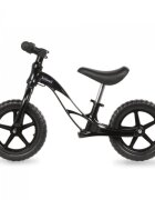 Kidwell Bicicleta copii fara pedale Rocky Black 12 inch cadru din magneziu scaun reglabil pe inaltime 31-42 cm roti cu rulmenti ABEC-9 anvelope mari EVA de la 2 ani greutatea maxima a copilului 35 kg