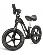 Kidwell Bicicleta copii fara pedale Rocky Black 12 inch cadru din magneziu scaun reglabil pe inaltime 31-42 cm roti cu rulmenti ABEC-9 anvelope mari EVA de la 2 ani greutatea maxima a copilului 35 kg