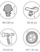 Kidwell Bicicleta de echilibru fara pedale pentru copii Beige reglabila roti late Eva