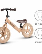 Kidwell Bicicleta de echilibru fara pedale pentru copii Beige reglabila roti late Eva