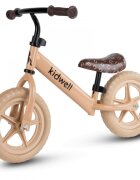 Kidwell Bicicleta de echilibru fara pedale pentru copii Beige reglabila roti late Eva