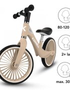 Kidwell Bicicleta de echilibru fara pedale pentru copii Nix Beige 3.05 kg roti PU 29 cm reglabila 80-120 cm maxim 30 kg