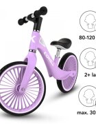 Kidwell Bicicleta de echilibru fara pedale pentru copii Nix Lavender 3.05 kg roti PU 29 cm reglabila 80-120 cm maxim 30 kg