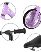 Kidwell Bicicleta de echilibru fara pedale pentru copii Nix Lavender 3.05 kg roti PU 29 cm reglabila 80-120 cm maxim 30 kg
