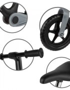 Kidwell Bicicleta de echilibru fara pedale pentru copii pliabila Flex Black ultra usoara 2.9 kg roti EVA 29 cm reglabila 80-120 cm maxim 30 kg