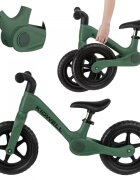 Kidwell Bicicleta de echilibru fara pedale pentru copii pliabila Flex Green ultra usoara 2.9 kg roti EVA 29 cm reglabila 80-120 cm maxim 30 kg