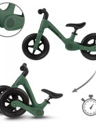Kidwell Bicicleta de echilibru fara pedale pentru copii pliabila Flex Green ultra usoara 2.9 kg roti EVA 29 cm reglabila 80-120 cm maxim 30 kg