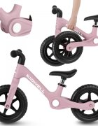 Kidwell Bicicleta de echilibru fara pedale pentru copii pliabila Flex Pink ultra usoara 2.9 kg roti EVA 29 cm reglabila 80-120 cm maxim 30 kg