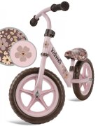 Kidwell Bicicleta de echilibru fara pedale pentru copii Rebel Flower 2.64 kg roti EVA 28 cm reglabila 80-120 cm maxim 30 kg