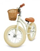 Kidwell Bicicleta de echilibru fara pedale pentru copii Retro Classy Cream stil retro sonerie si cos 3.9 kg roti 12 inch sa reglabila 36-46 cm maxim 35 kg
