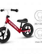 Kidwell Bicicleta de echilibru fara pedale Rebel Red reglabila