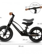 Kidwell Bicicleta fara pedale cadru magneziu roti EVA Vito Negru