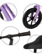 Kidwell Bicicleta fara pedale cadru magneziu roti EVA Vito Violet